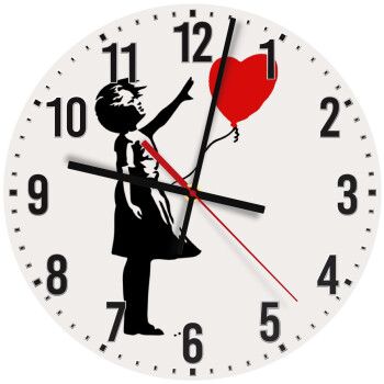 Banksy (Hope), Ρολόι τοίχου ξύλινο (30cm)