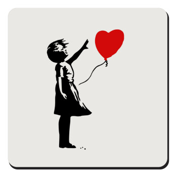 Banksy (Hope), Τετράγωνο μαγνητάκι ξύλινο 9x9cm
