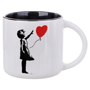 Banksy (Hope), Κούπα κεραμική 400ml Λευκή/Μαύρη