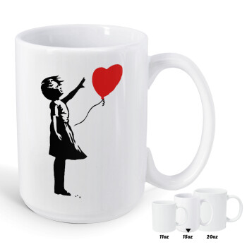 Banksy (Hope), Κούπα Mega, κεραμική, 450ml