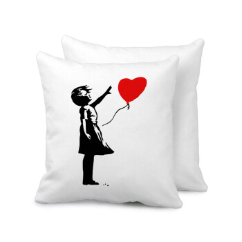 Banksy (Hope), Sofa cushion 40x40cm includes filling
