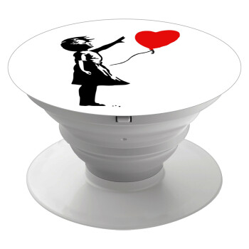 Banksy (Hope), Phone Holders Stand  Λευκό Βάση Στήριξης Κινητού στο Χέρι