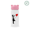 Pink stainless steel thermal flask, 320ml