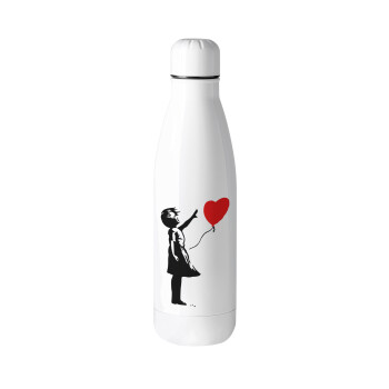 Banksy (Hope), Μεταλλικό παγούρι θερμός (Stainless steel), 500ml