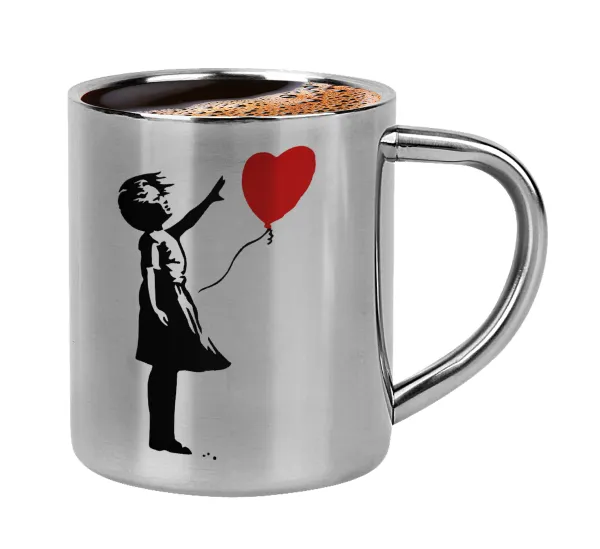 Banksy (Hope) — Κουπάκι μεταλλικό διπλού τοιχώματος για espresso (220ml)