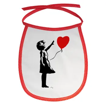 Banksy (Hope), Σαλιάρα μωρού αλέκιαστη με κορδόνι Κόκκινη