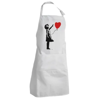 Banksy (Hope), Adult Chef Apron (with sliders and 2 pockets)