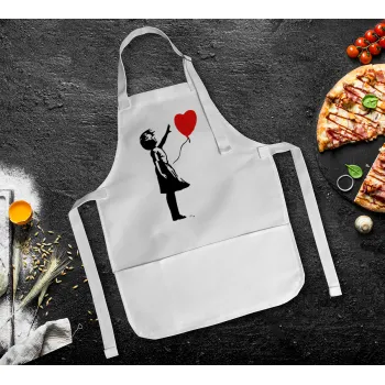 Banksy (Hope), Ποδιά Σεφ Ολόσωμη Παιδική (με ρυθμιστικά και 2 τσέπες)