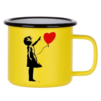 Banksy (Hope), Metallic enamel MATT Yellow cup 360ml