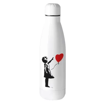 Banksy (Hope), Μεταλλικό παγούρι θερμός (Stainless steel), 500ml