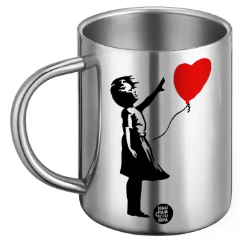 Banksy (Hope), Ανοξείδωτη Μεταλλική Κούπα 450ml - Διπλού Τοιχώματος