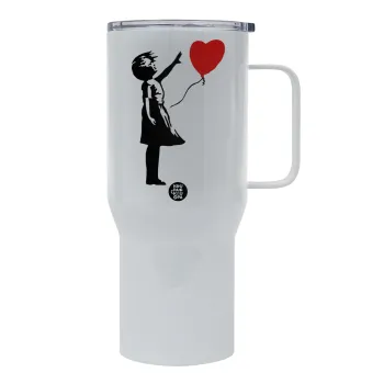 Banksy (Hope), Tumbler με καπάκι, διπλού τοιχώματος (θερμό) 750L