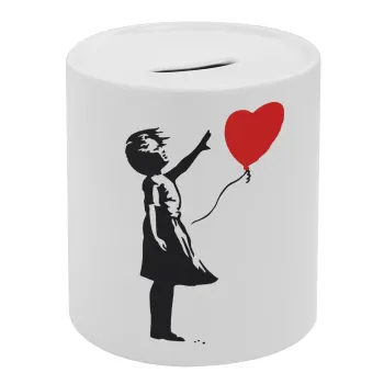 Banksy (Hope), Κουμπαράς πορσελάνης με τάπα