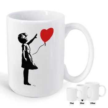 Banksy (Hope), Κούπα Mega, κεραμική, 450ml