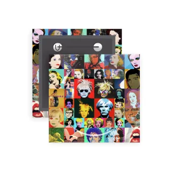 Warhol pop art, Κονκάρδα παραμάνα τετράγωνη 5x5cm