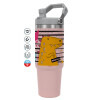 Pink color, 890ml (30oz) stainless Steel Tumbler with Handle