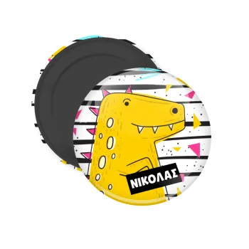 t-rex , Μαγνητάκι ψυγείου στρογγυλό διάστασης 5cm