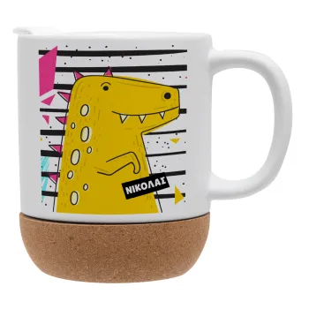t-rex , Ceramic coffee mug Cork (MAT), 330ml