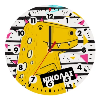 t-rex , Ρολόι τοίχου ξύλινο (20cm)