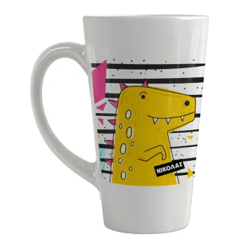 t-rex , Κούπα κωνική Latte Μεγάλη, κεραμική, 450ml