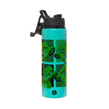 Simba, lion king, Metallic water bottle with safety lid, 850ml aluminum