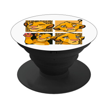Simba, lion king, Phone Holders Stand  Μαύρο Βάση Στήριξης Κινητού στο Χέρι