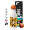 Bascetball Metal mug thermos, double wall, 550ml