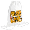 Backpack pouch GYMBAG white (28x40cm)