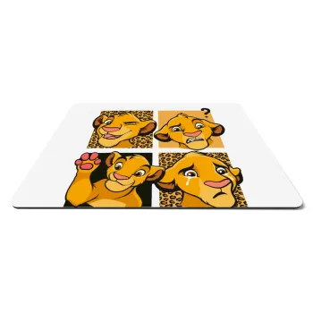 Simba, lion king, Mousepad ορθογώνιο 27x19cm