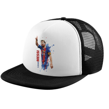 Lionel Messi, Καπέλο Soft Trucker με Δίχτυ Black/White 