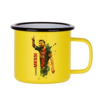 Lionel Messi, Metallic enamel MATT Yellow cup 360ml