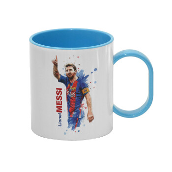 Lionel Messi, Κούπα (πλαστική) (BPA-FREE) Polymer Μπλε για παιδιά, 330ml