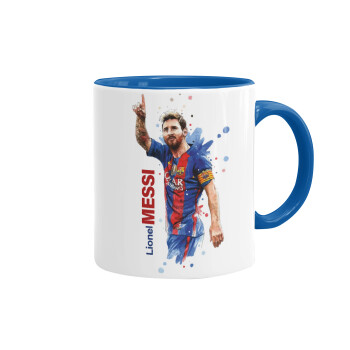 Lionel Messi, Mug colored blue, ceramic, 330ml