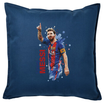 Lionel Messi, Sofa cushion Blue 50x50cm includes filling