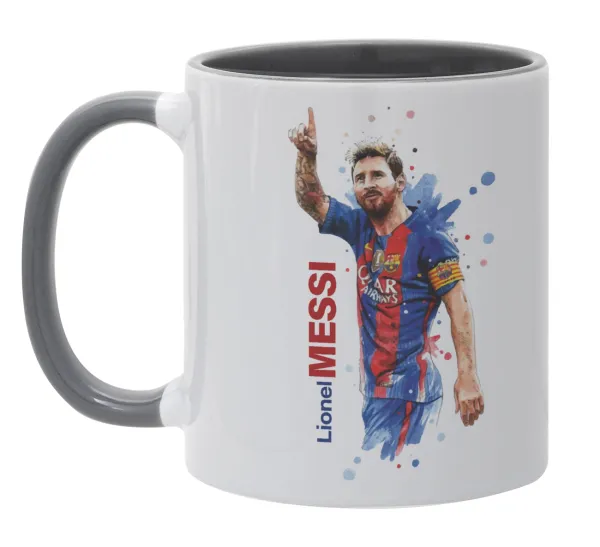 Lionel Messi — Mug colored grey, ceramic, 330ml
