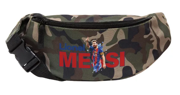 Lionel Messi — Unisex waist bag (banana) in Jungle camouflage color with 2 pockets