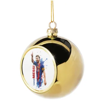 Lionel Messi, Golden Christmas tree ball ornament 8cm