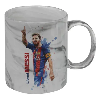Lionel Messi, Mug ceramic marble style, 330ml