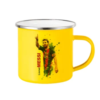 Lionel Messi, Yellow Enamel Metallic Cup 360ml