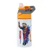 Παιδικό παγούρι θερμό, ανοξείδωτο, με καλαμάκι ασφαλείας, Πορτοκαλί/Γκρι (360ml) BPA-FREE