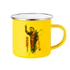 Yellow Enamel Metallic Cup 360ml