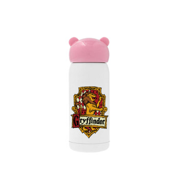 Gryffindor, Harry potter, Pink stainless steel thermal flask, 320ml