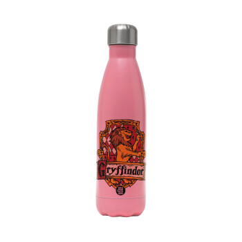 Gryffindor, Harry potter, Metal mug thermos Pink Mat (Stainless steel), double wall, 500ml