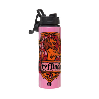 Gryffindor, Harry potter, Metallic water bottle with safety lid, 850ml aluminum