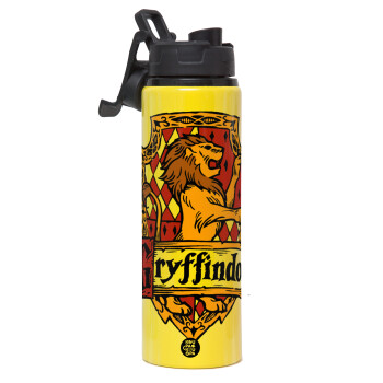 Gryffindor, Harry potter, Metallic water bottle with safety lid, 850ml aluminum