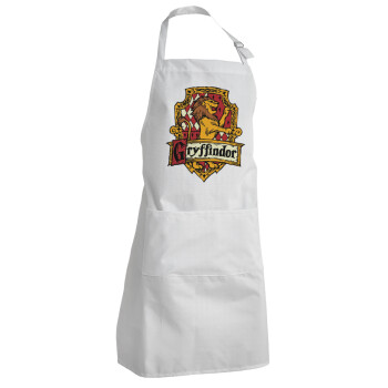 Gryffindor, Harry potter, Adult Chef Apron (with sliders and 2 pockets)