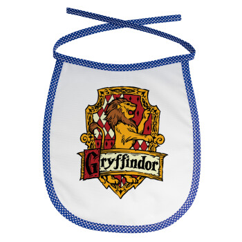 Gryffindor, Harry potter, Σαλιάρα μωρού αλέκιαστη με κορδόνι Μπλε
