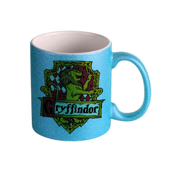 Gryffindor, Harry potter, Κούπα Σιέλ Glitter που γυαλίζει, κεραμική, 330ml