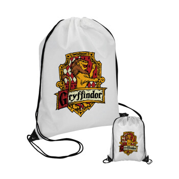 Gryffindor, Harry potter, Τσάντα πουγκί με μαύρα κορδόνια (1 τεμάχιο)