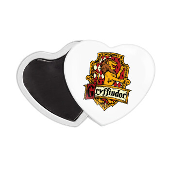 Gryffindor, Harry potter, Μαγνητάκι καρδιά (57x52mm)